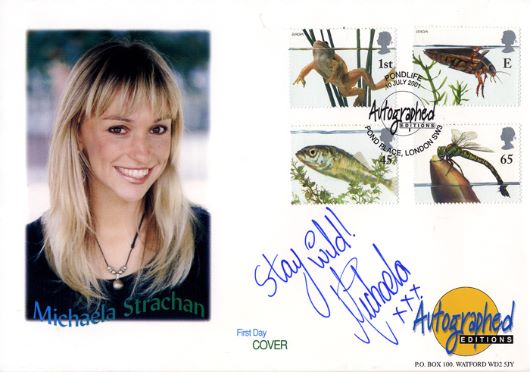 Michaela Strachan First Day Cover Stamp Type