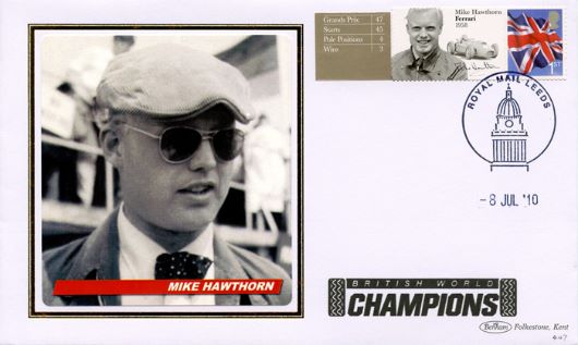 Mike Hawthorn First Day Cover Stamp Type