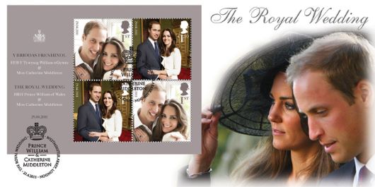 royal wedding stamps 2011. Royal Wedding: Miniature Sheet