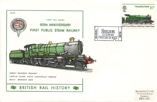 Stockton & Darlington Railway, GWR Castle Class: Caerphilly Castle' Stockton & Darlington Railway, GWR Castle Class: Caerphilly Castle'