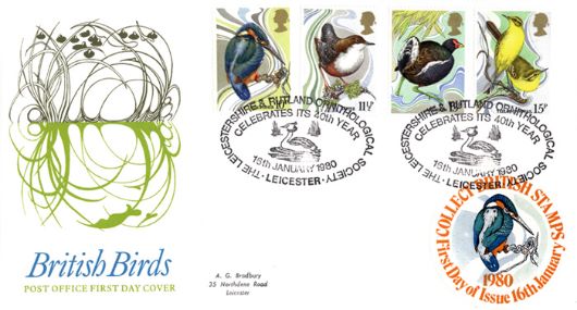 British Birds 1980, Collect British Stamps British Birds 1980, Collect British Stamps