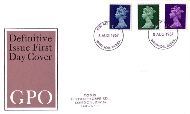 Machins: 3d, 9d, 1s 6d, New Definitives Machins: 3d, 9d, 1s 6d, New Definitives