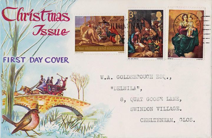 Christmas 1967 (3d & 1/6d), Stage Coach and Robin Christmas 1967 (3d & 1/6d), Stage Coach and Robin