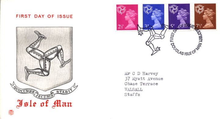 Isle of Man 2 1/2p, 3p, 5p, 7 1/2p, The Legs of Man Isle of Man 2 1/2p, 3p, 5p, 7 1/2p, The Legs of Man