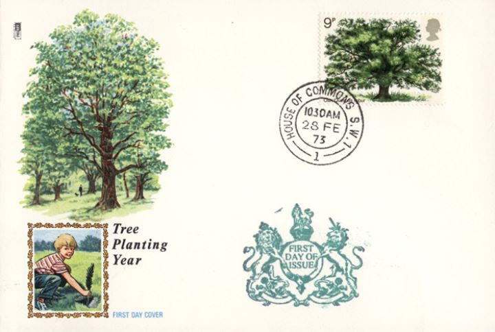 British Trees - The Oak, Tree Planting Year British Trees - The Oak, Tree Planting Year