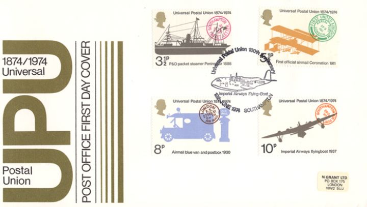 Universal Postal Union, Post Office Covers Universal Postal Union, Post Office Covers