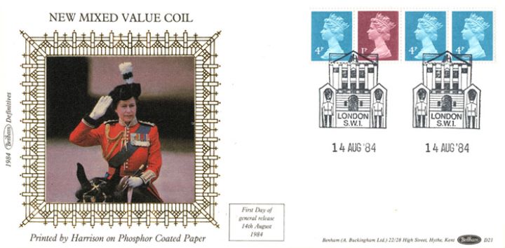 Machins: 13p Readers' Digest Stamp Coil, Trooping the Colour Machins: 13p Readers' Digest Stamp Coil, Trooping the Colour