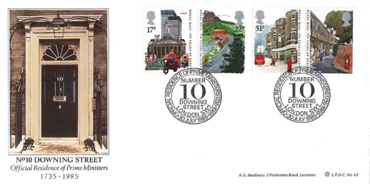 The Royal Mail, 250th Anniversary of No. 10 Downing Street The Royal Mail, 250th Anniversary of No. 10 Downing Street