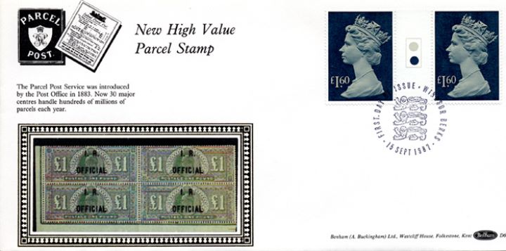 Machins: Parcel Post: £1.60, Edward VII One Pound Overprint Machins: Parcel Post: £1.60, Edward VII One Pound Overprint
