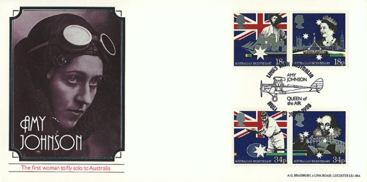 Australian Bicentenary, Amy Johnson Australian Bicentenary, Amy Johnson
