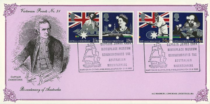 Australian Bicentenary, Captain Cook Australian Bicentenary, Captain Cook