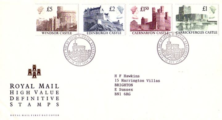 Castles:, High Value Definitive Stamps Castles:, High Value Definitive Stamps
