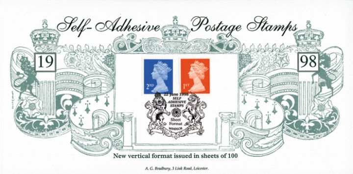 Machins (EP): 1st & 2nd Self Adhesive, New Vertical Format (sheets of 100) Machins (EP): 1st & 2nd Self Adhesive, New Vertical Format (sheets of 100)