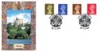 Machins (EP): 37p, 44p, 49p, 72p
Windsor Castle Machins (EP): 37p, 44p, 49p, 72p
Windsor Castle