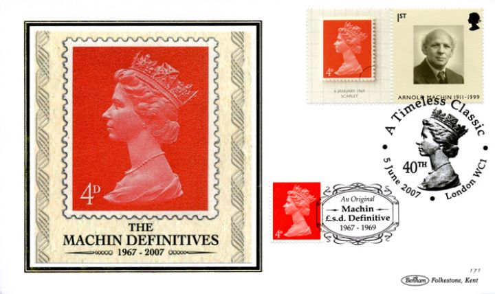 Machin 40 Years: Generic Sheet, The first Machin stamps Machin 40 Years: Generic Sheet, The first Machin stamps