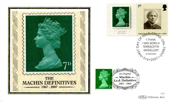 Machin 40 Years: Generic Sheet, The first Machin stamps Machin 40 Years: Generic Sheet, The first Machin stamps