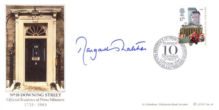 The Royal Mail, Margaret Thatcher Signed Cover The Royal Mail, Margaret Thatcher Signed Cover