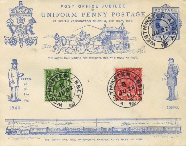 KGV: 1/2d Green & 1d Red, Penny Postage Jubilee KGV: 1/2d Green & 1d Red, Penny Postage Jubilee