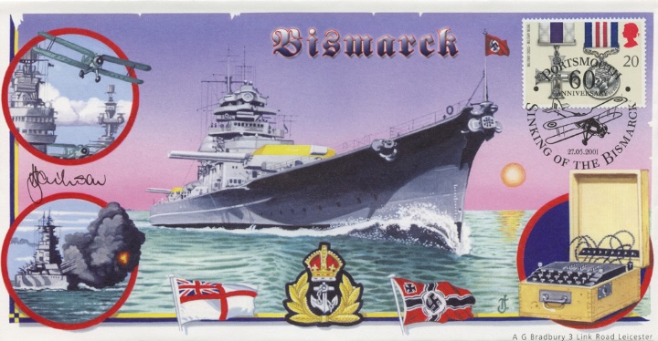 Sinking of the Bismarck, 60th Anniversary Cover Sinking of the Bismarck, 60th Anniversary Cover