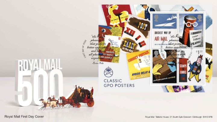 Royal Mail 500: Miniature Sheet, Mail Coach Royal Mail 500: Miniature Sheet, Mail Coach