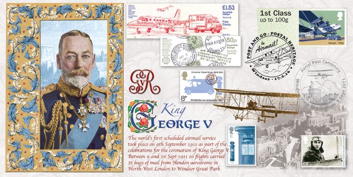 Royal Mail Heritage, George V - First Air Mails Royal Mail Heritage, George V - First Air Mails