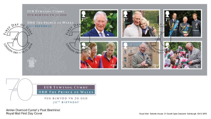 Prince of Wales: Miniature Sheet, 70th Birthday Prince of Wales: Miniature Sheet, 70th Birthday