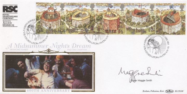 Shakespeare's Globe, Signed by Dame Maggie Smith Shakespeare's Globe, Signed by Dame Maggie Smith