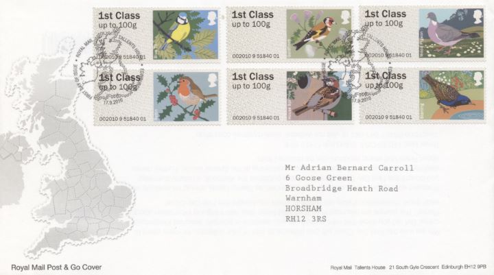 Birds of Britain: Series No.1, Post & Go Birds of Britain: Series No.1, Post & Go