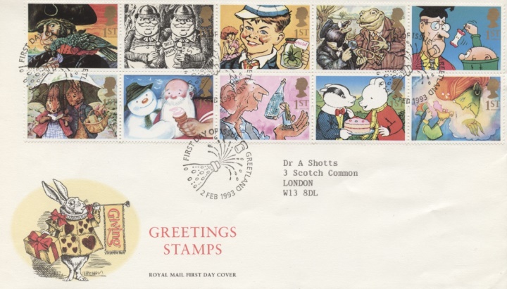 Gift Giving (Greetings), White Rabbit Gift Giving (Greetings), White Rabbit
