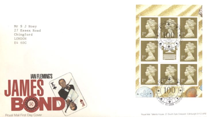 PSB: James Bond - Pane 1, King of Clubs and Hearts PSB: James Bond - Pane 1, King of Clubs and Hearts