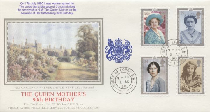 Queen Mother 90th Birthday, Walmer Castle Queen Mother 90th Birthday, Walmer Castle