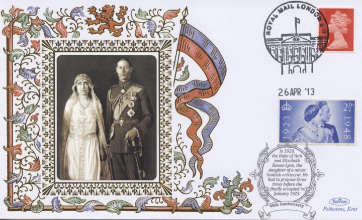 Duke of York & Elizabeth Bowes-Lyon, 90th Anniversary Duke of York & Elizabeth Bowes-Lyon, 90th Anniversary