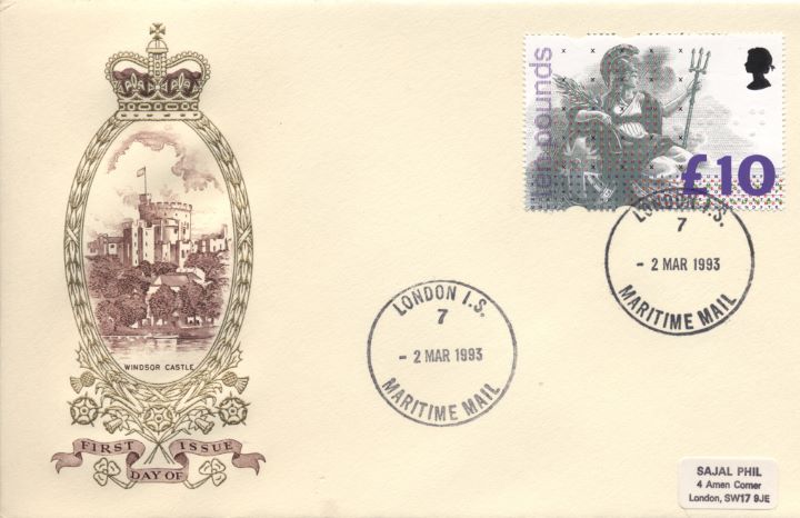 Britannia: £10, Windsor Castle Britannia: £10, Windsor Castle