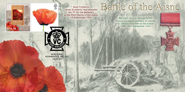 The Battle of Aisne, British Guns being Fired The Battle of Aisne, British Guns being Fired