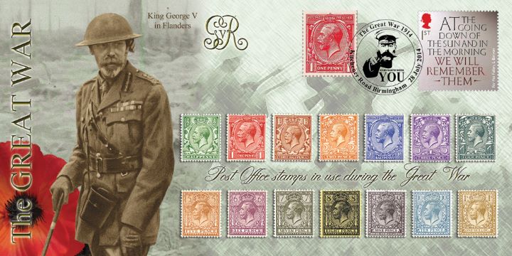 The Great War 2014, Post Office stamps used during the war The Great War 2014, Post Office stamps used during the war