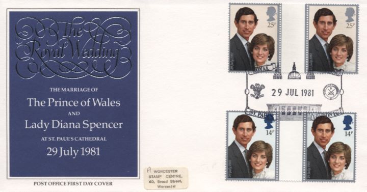 the royal wedding 1981 first day cover collectionimage
