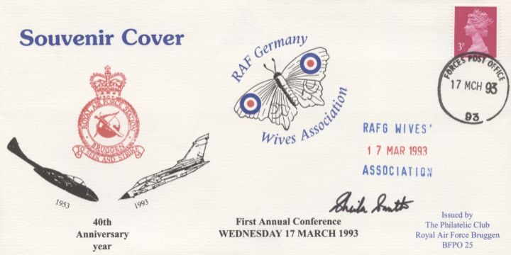 RAF Germany Wives Association, RAF Bruggen Crest & Aircraft RAF Germany Wives Association, RAF Bruggen Crest & Aircraft