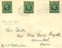 KGV: Photogravure: 1/2d Green
Plain Cover