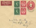 Wildings: 1 1/2d, 2 1/2d
Postal Stationery