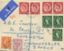 Wildings: 1 1/2d, 2 1/2d
Air Mail to South Africa