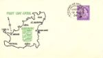Guernsey 3d Lilac
Badge and Map of Guernsey