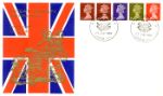 Machins: 1s Se-tenant Stamp Coil
Union Jack