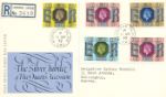 Silver Jubilee
Buckingham Palace cds postmark