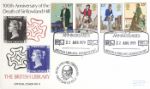 Rowland Hill: Stamps
1d Black and 2nd Blue