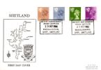 Scotland 13p, 17p, 22p, 31p
Map of the Shetland Isles