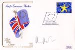 Single European Market, Union Jack & Flag of Europe
Autographed By: Michael Heseltine (Politician)