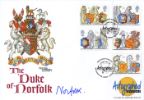 Queen's Beasts, The Duke of Norfolk
Autographed By: Duke of  Norfolk (The Earl Marshal and owner of Arundel Castle)