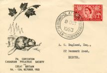09.10.1953
Canadian Philatelic Society
Beaver
Philatelic Societies