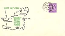 18.08.1958
Guernsey 3d Lilac
Badge and Map of Guernsey