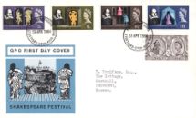 23.04.1964
Shakespeare Festival
The Globe
Royal Mail/Post Office